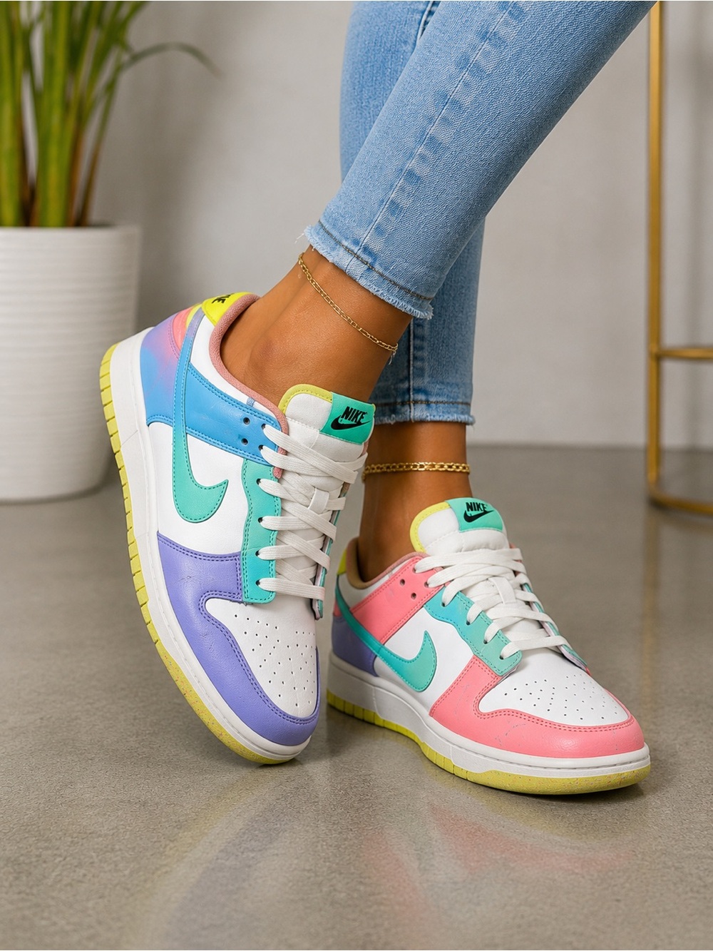 Nike Dunk Low SE Easter Candy Pastel Sneakers Women’s 9 - Picture 2 of 10